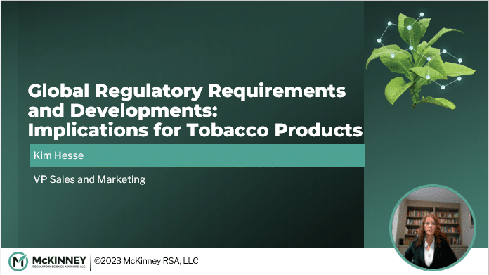 International Tobacco Regulatory Requirements Presentation